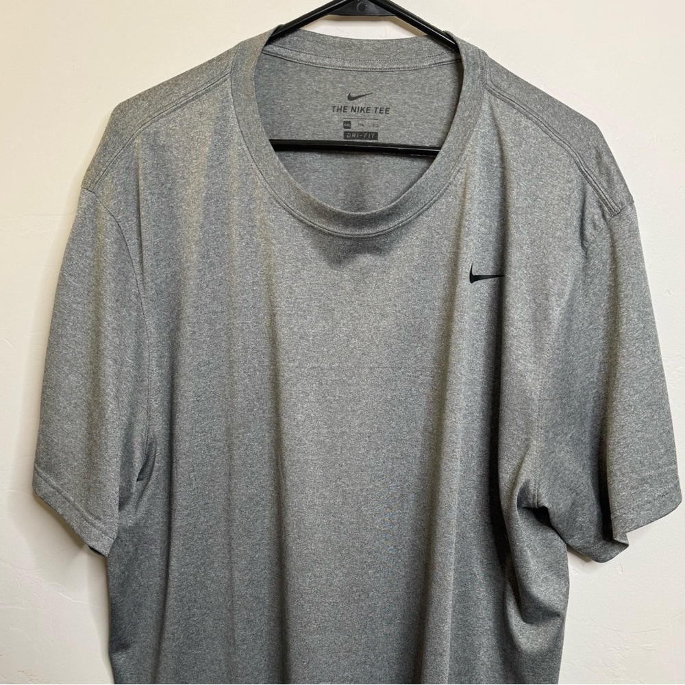 Nike Tee, Dri-Fit, XXL, Gray